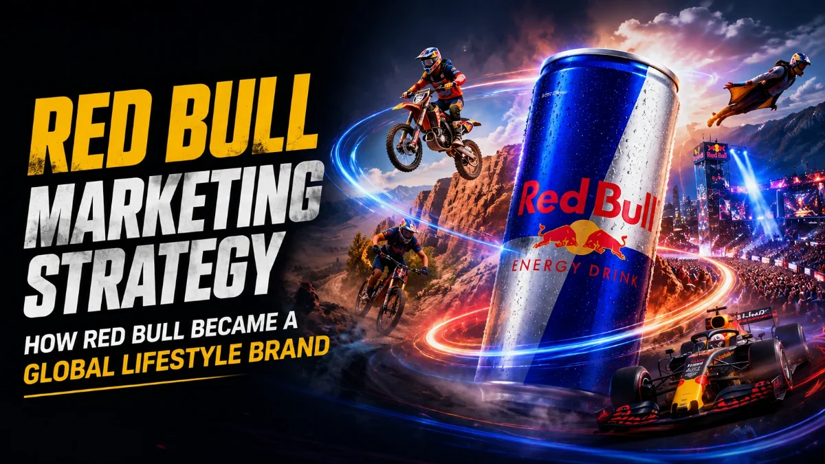 DigionTop Red Bull marketing strategy showing how the brand became a global lifestyle brand through digital marketing, sports, events and experiential branding